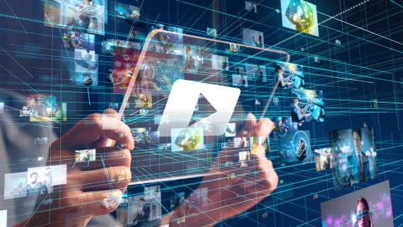 Collage of creative media concepts