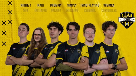 Groepsfoto van het Breda Guardians team