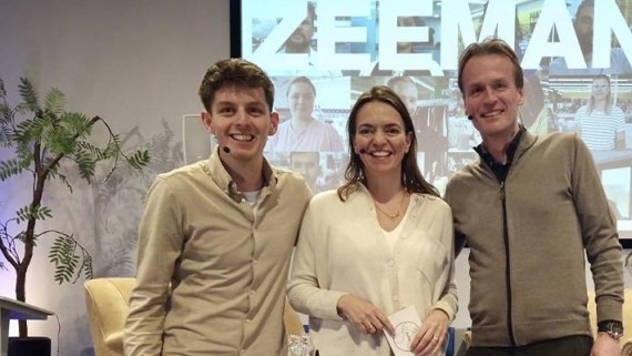 Wilmer met collega's Caroline van Turennout and Erik-Jan Mares 