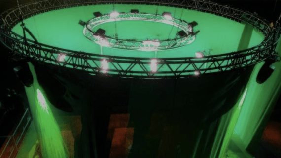 Professionele lichtinstallatie voor media opnames