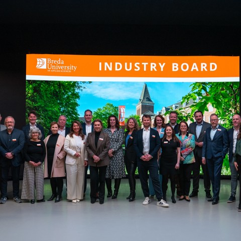 Groepsfoto van het BUas Industry Board