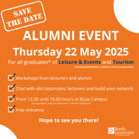 Aankondiging voor een BUas alumni evenement