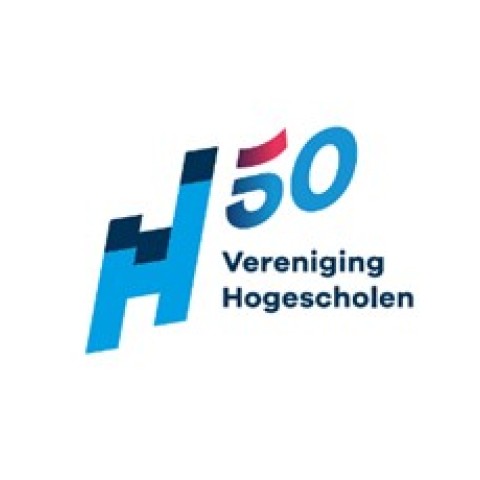 Logo van 50-jarig bestaan van Vereniging Hogescholen