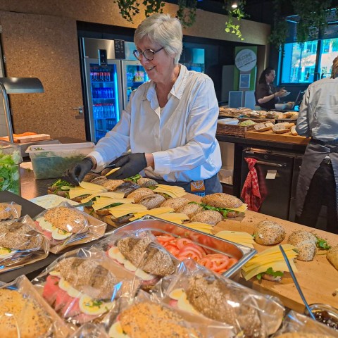 Lunch in de BUas kantine