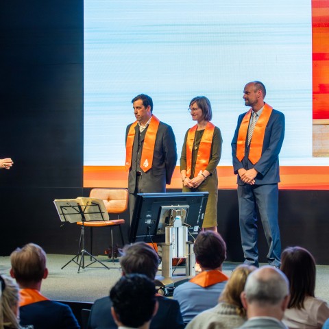 Inauguratie van Carlos, Jessika en Jorn