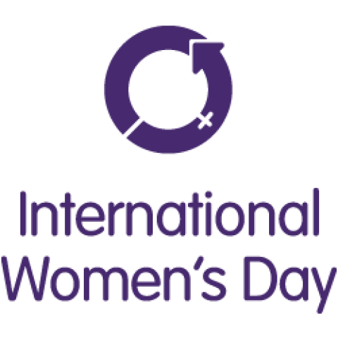 Logo van International Women's Day