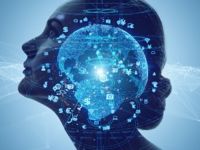 AI afbeelding van de binnenkant van een hoofd