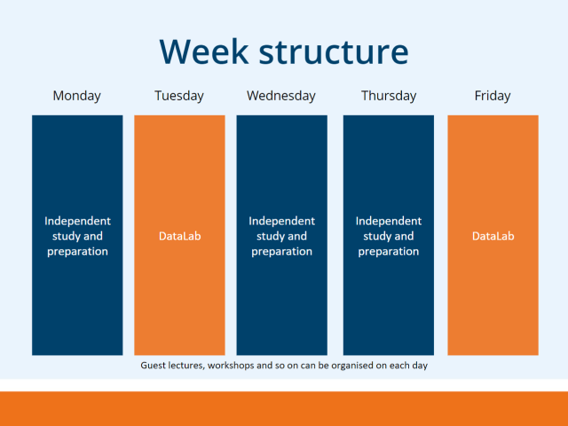 Schematisch weekoverzicht