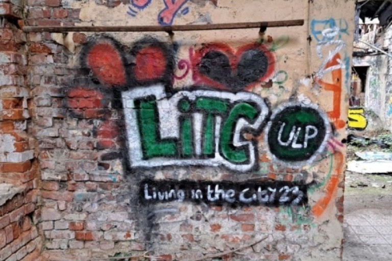 Graffiti op een muur