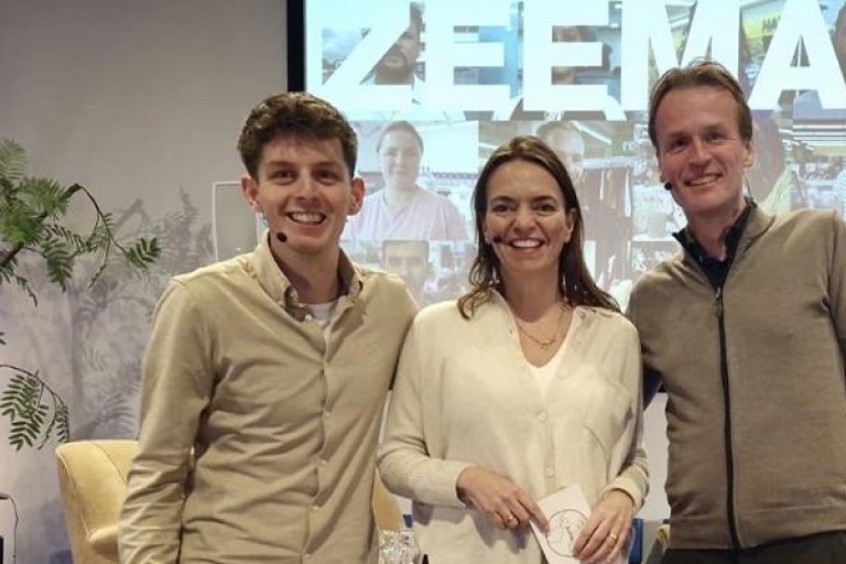 Wilmer met collega's Caroline van Turennout and Erik-Jan Mares 