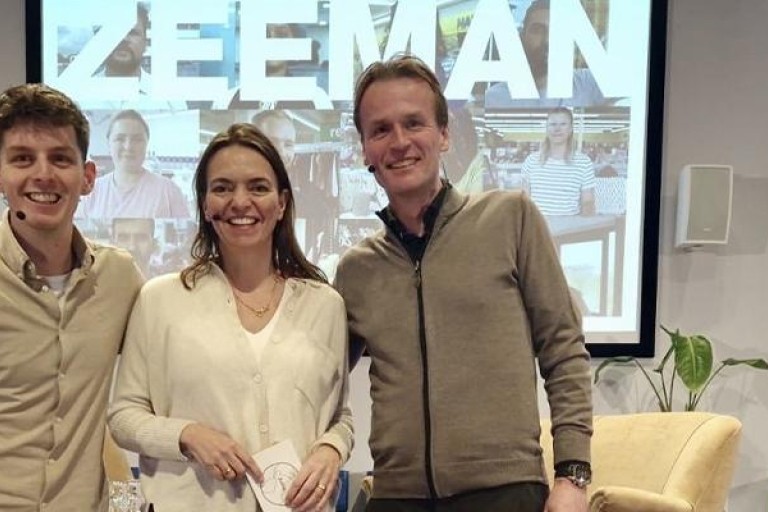 Wilmer met collega's Caroline van Turennout and Erik-Jan Mares