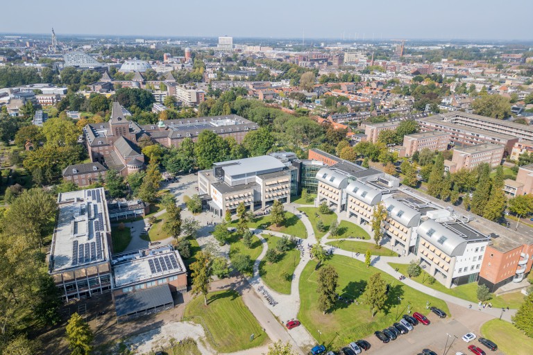 De BUas campus gezien vanuit de lucht