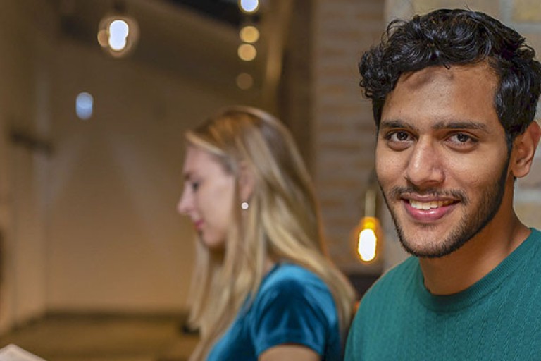 Portretfoto van een student