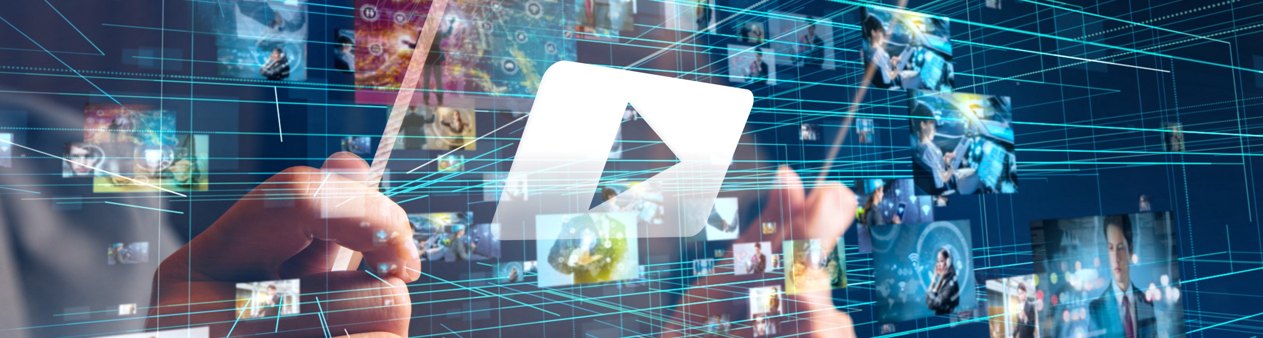 Collage of creative media concepts