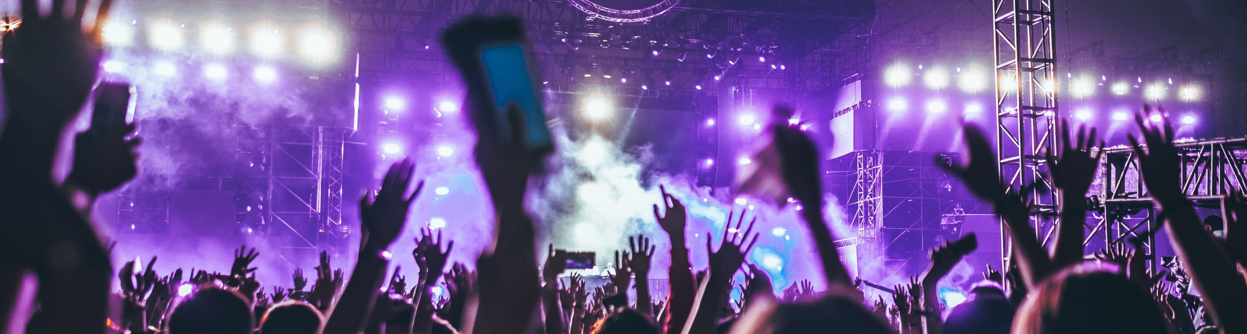 Dansende mensen op een festival