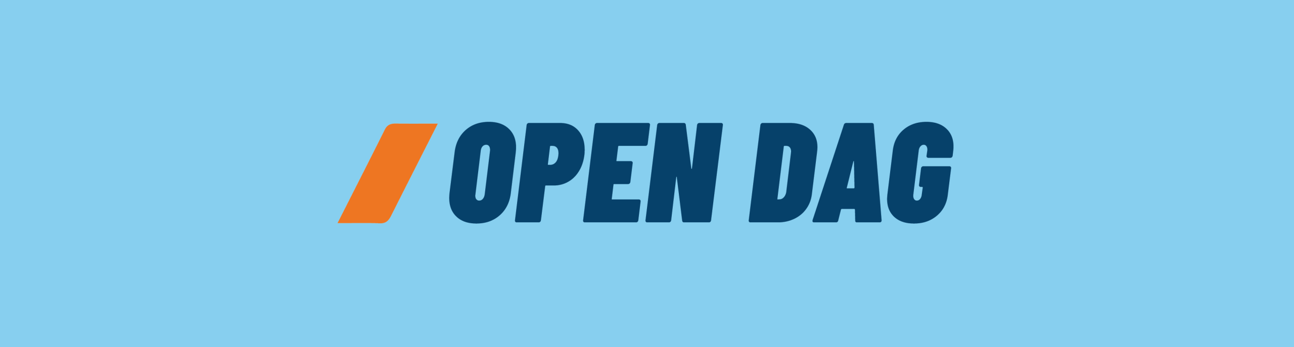 Header met de tekst Open Dag