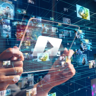 Een AI afbeelding van verschillende media