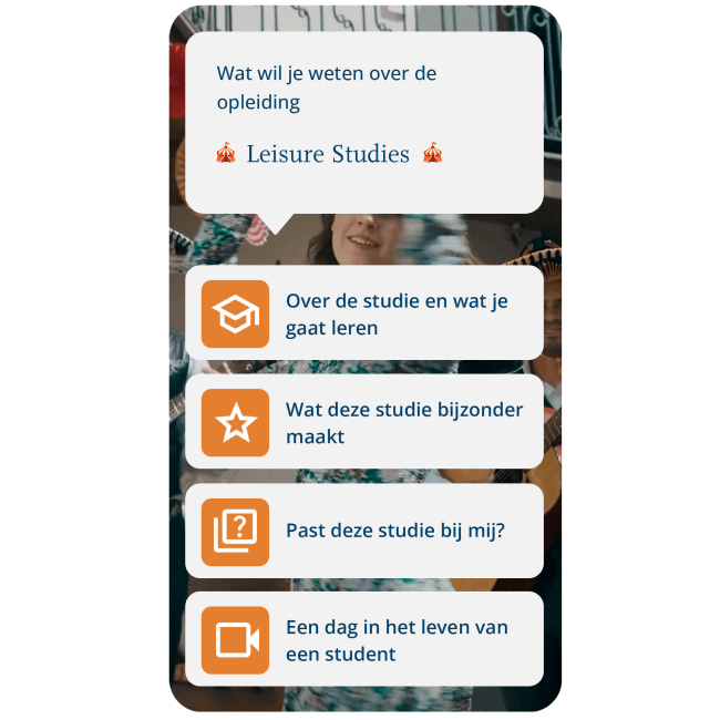 Informatie voor studiekiezers over de studie Leisure Studies 