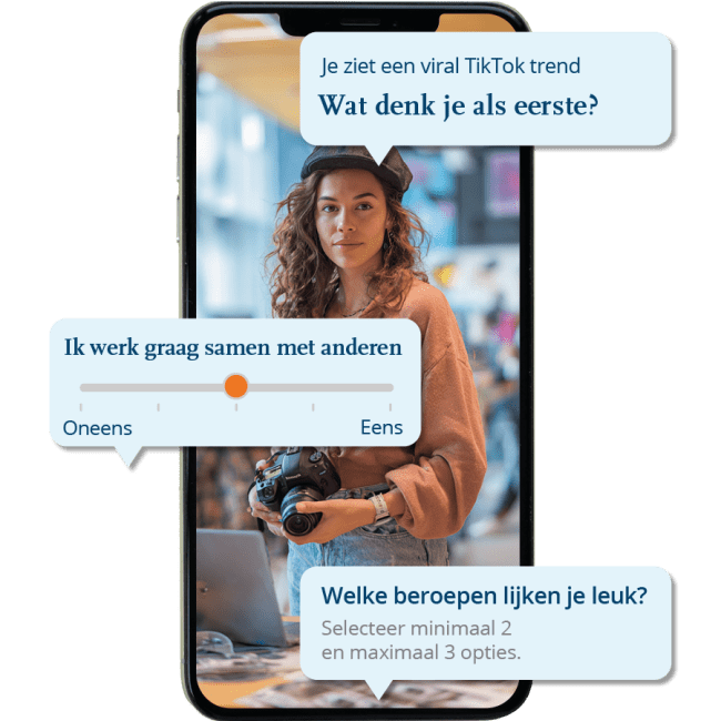 Screenshot uit quiz