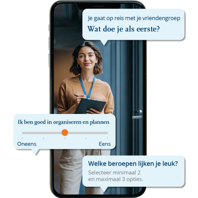 Screenshot uit de quiz