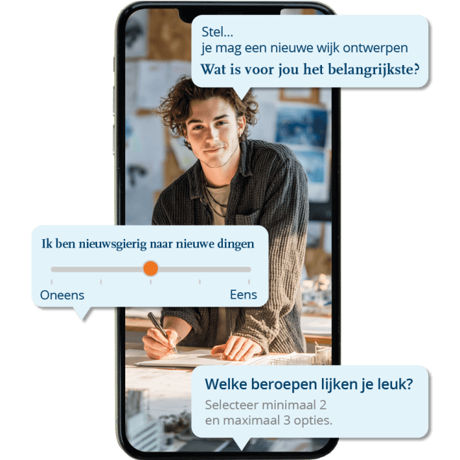 Screenshot uit de quiz