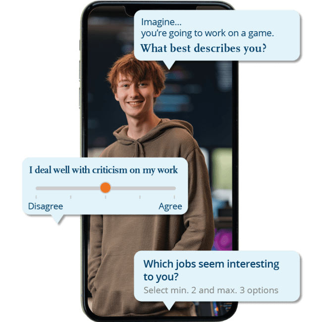 Screenshot uit de quiz