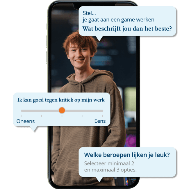 Screenshot uit de quiz