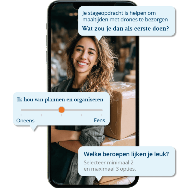 Screenshot uit de quiz