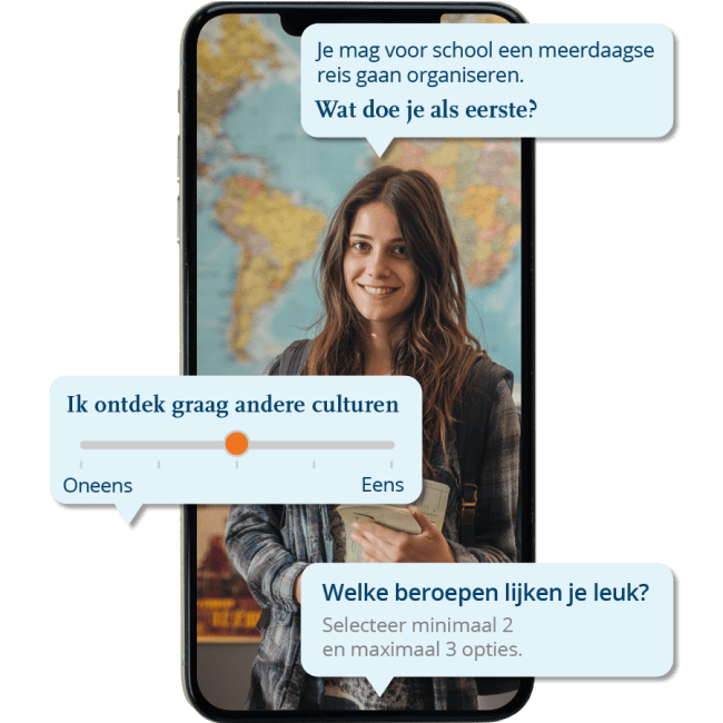 Screenshot uit de quiz