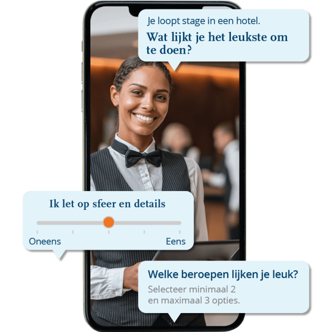 Screenshot uit quiz