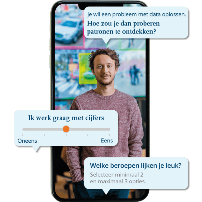 Screenshot uit de quiz