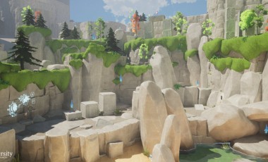 Voorbeeld van studentenwerk van studenten van de game-opleiding
