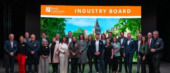 Groepsfoto van het BUas Industry Board