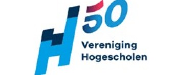 Logo van 50-jarig bestaan van Vereniging Hogescholen
