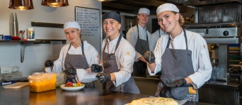 Studenten van Sibelicious aan het werk