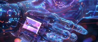 Twee robothanden schudden elkaars hand